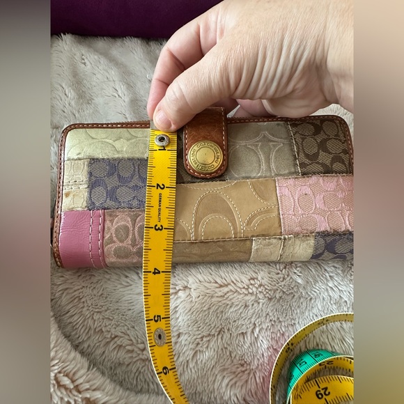 Coach Multicolor Patchwork Wallet - Picture 12 of 13